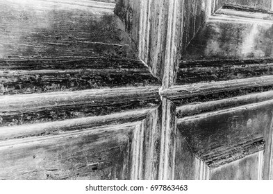 ancient door close up 