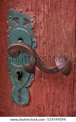 Similar – Gate Door Metal Lock Old