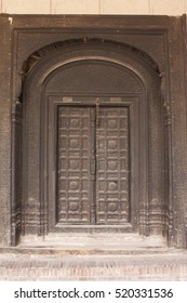 Ancient Door In Red Fort Lahore