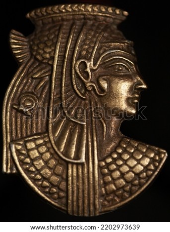 ancient egypt metal cleopatra icon