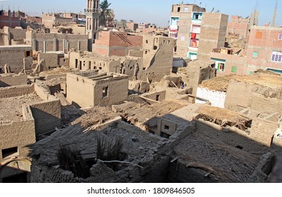 ancient egyptian mud brick houses