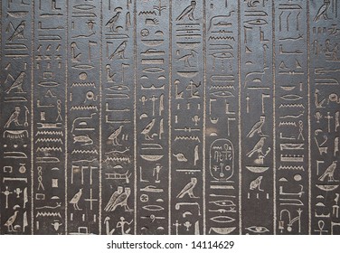 Background Egyptian Hieroglyphic Written On Stone Stock Photo (Edit Now ...