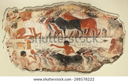 Ancient fresco on the stone 2