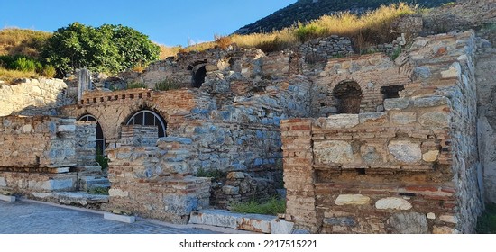 Ancient Greece City Ephesus Archeological Site In Turkey