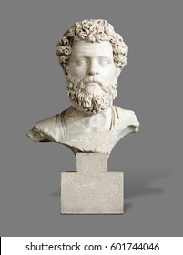 Ancient Greek Bust Sculpture Portrait Of A Man