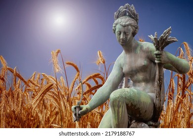 Ancient Greek and Roman goddess of fertility and agriculture Ceres (Demeter)  - Shutterstock ID 2179188767