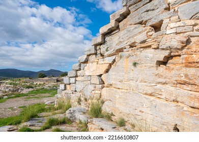 Ancient Greek Theater Of Thorikos In Lavrio, Greece