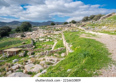 Ancient Greek Theater Of Thorikos In Lavrio, Greece