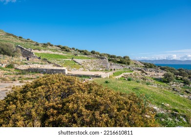 Ancient Greek Theater Of Thorikos In Lavrio, Greece