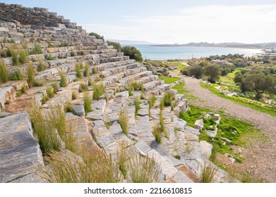 Ancient Greek Theater Of Thorikos In Lavrio, Greece