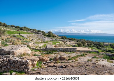 Ancient Greek Theater Of Thorikos In Lavrio, Greece