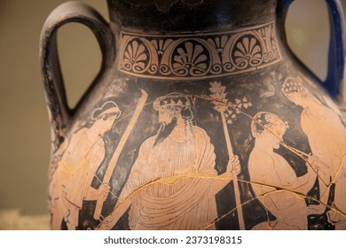 Ancient greek vase in Syracuse museum