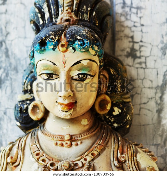 Ancient Hinduism God Sculpture On Sri Stock Photo (Edit Now) 100903966