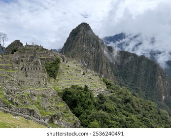 Ancient Inca Ruins of Machu Picchu in the Andes Mountains - Powered by Shutterstock