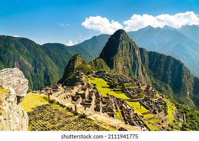 Ancient Incan city of Machu Picchu in Peru - Powered by Shutterstock