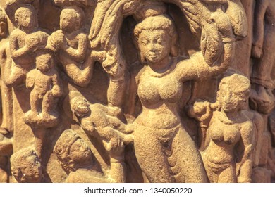 Ancient Indian Archaeological Sandstone Carvings From Fifth Century Common Era