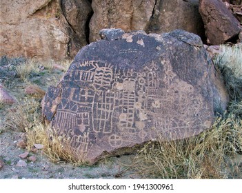 Ancient Indian Petroglyphs In The Owens Valley