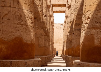 The ancient Karnak Temple Complex or Karnak in Egypt. - Shutterstock ID 1962780376
