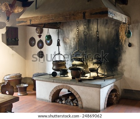 Ancient kitchen (Kyburg castle, Switzerland)