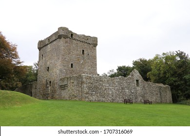 Ancient Loch Leven Castle In Scotland