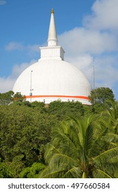 Ancient Mahaseyya Dagobah  On Ambasthala Mount  (Mango Plateau). Mihintale, Sri Lanka