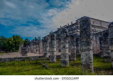 Ancient Mayan Pyramid City In Mexico