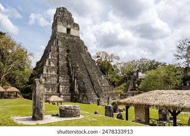 Ancient Mayan Temple I, archaeological site of Tikal, Guatemala.