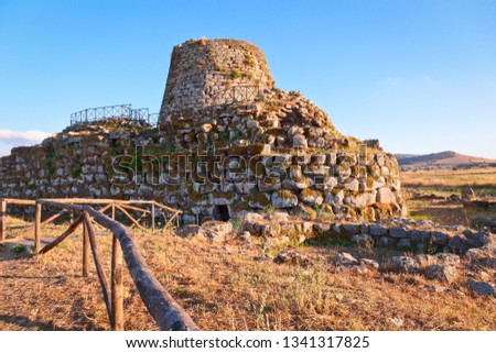Ancient megalithic Nuraghe Santu Antine in Sardinia, Italy Stock photo © 
