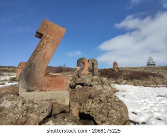 Ancient Monument Of Armenian Alphabet