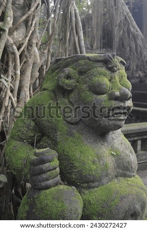 Ancient Monument Statue Monkey Sanctuary Ubud Indonesia