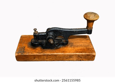 Ancient morse code telegraphy device