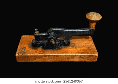 Ancient morse code telegraphy device