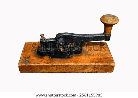 Ancient morse code telegraphy device
