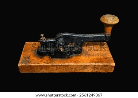 Ancient morse code telegraphy device