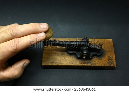 Ancient morse code telegraphy device