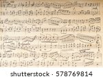 Ancient musical manuscript