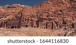 The ancient Nabataean settlement and the ruins of the archaeological site of Petra in Jordan.