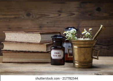 Ancient Natural Medicine Herbs Medicines Old Stock Photo (Edit Now ...