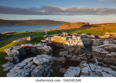 Ancient Neolithic Village Of Ring Of Brodgar Orkney