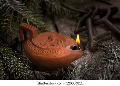 Ancient Oil Lamp Still-life