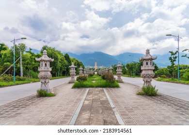 Ancient Pagodas And Tourist Attractions In Dali Park, Yunnan Province, China