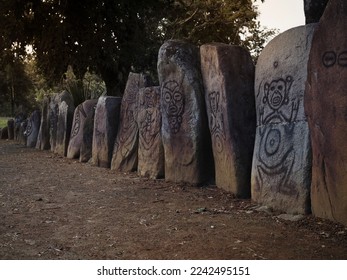 Ancient Petroglyphs, Ceremonial Park of Caguana, Puerto Rico - Powered by Shutterstock