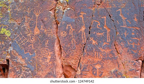 Ancient Pictographs By The Southern Sinagua Found At The V-bar-V Site