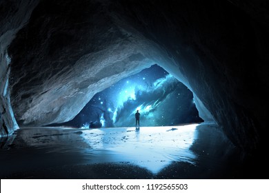 Ancient Places Backgrounds - Space Cavern - Powered by Shutterstock