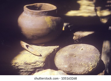 Ancient Pottery, Tasalagi Village In The Cherokee Nation, OK