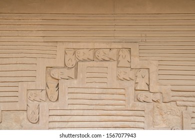 
Ancient Pre-Columbian Symbols Of The South American Chimu Culture In Their Capital Chan Chan In Peru