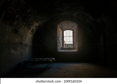 An ancient prison cell in the fortress