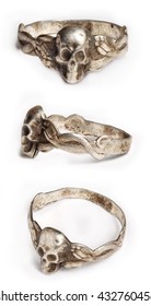 ancient ring the Dead head from silver