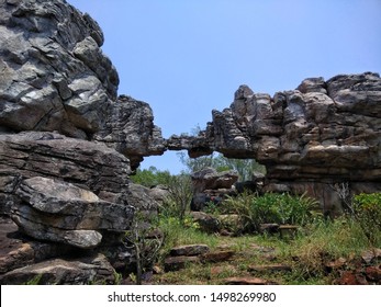 Ancient Rock Arch At Tirumala