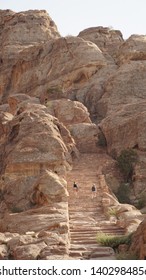 Ancient Rock Ruins Of The Nabataean Kingdom Of Petra In Jordan.